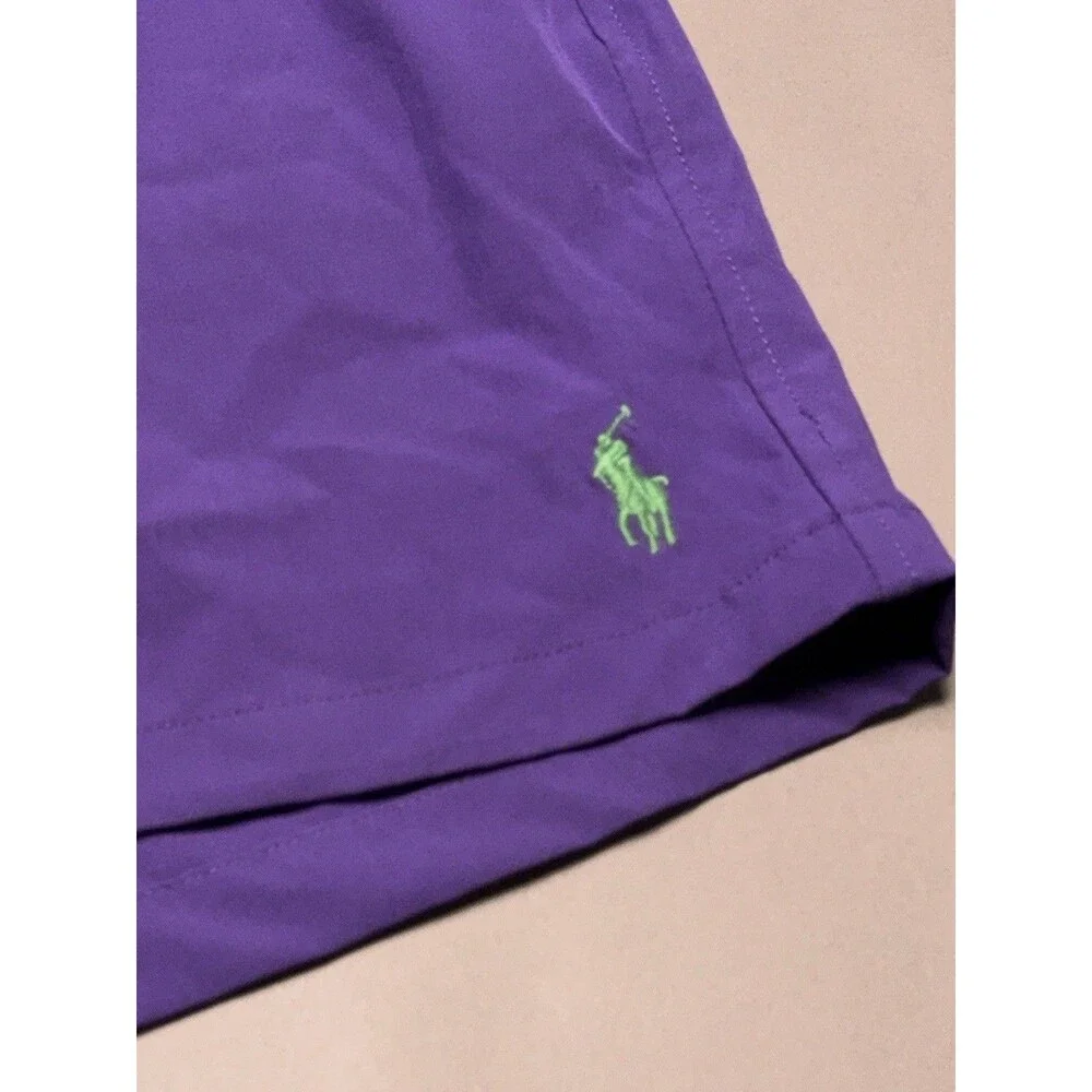 Polo Ralph Lauren Lined Swim Trunks Board Shorts Purple Men's Size 2XL